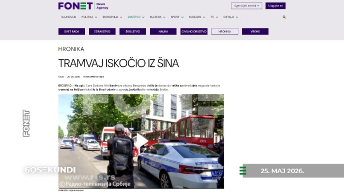 Vesti u 60 sekundi